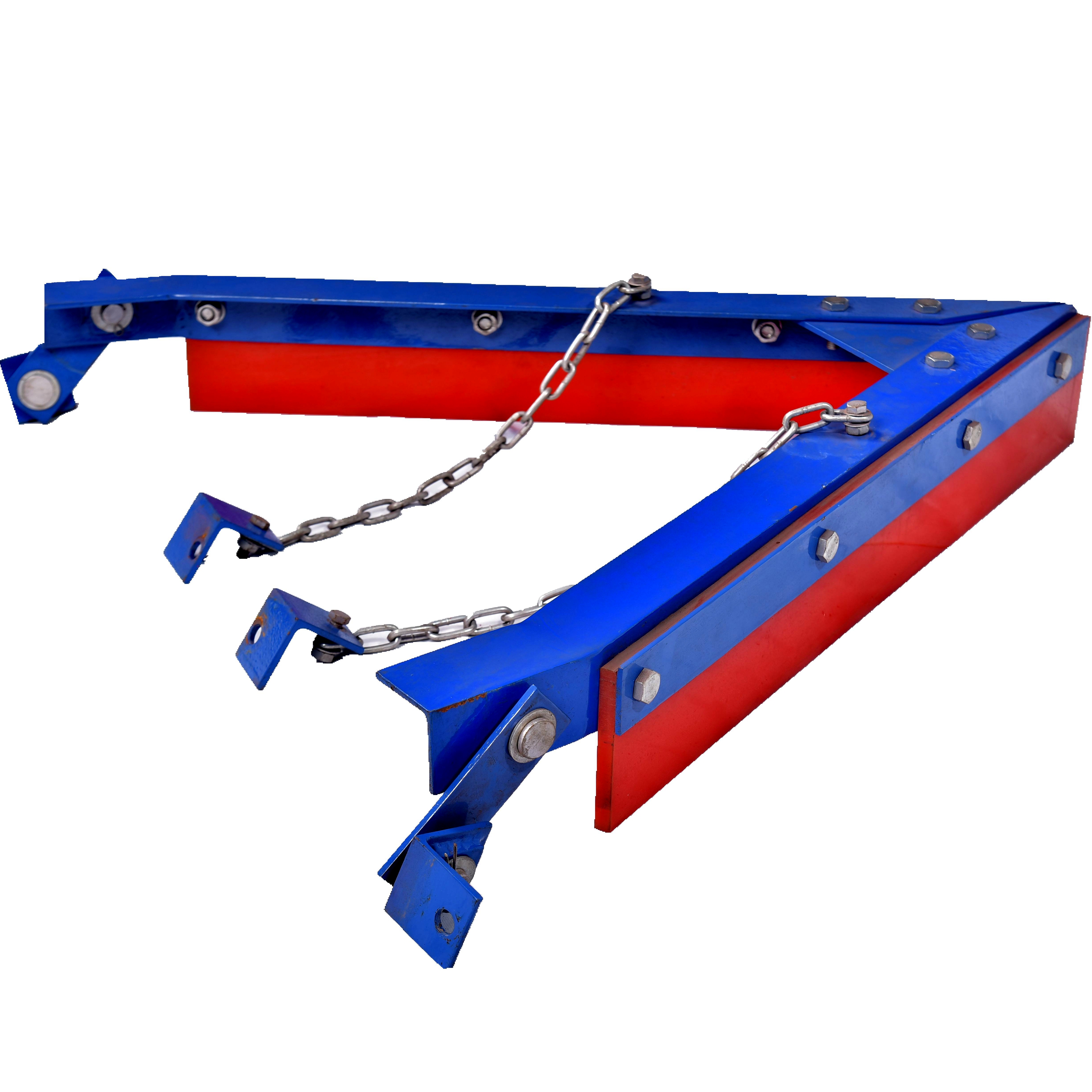 V plough conveyor belt cleaner